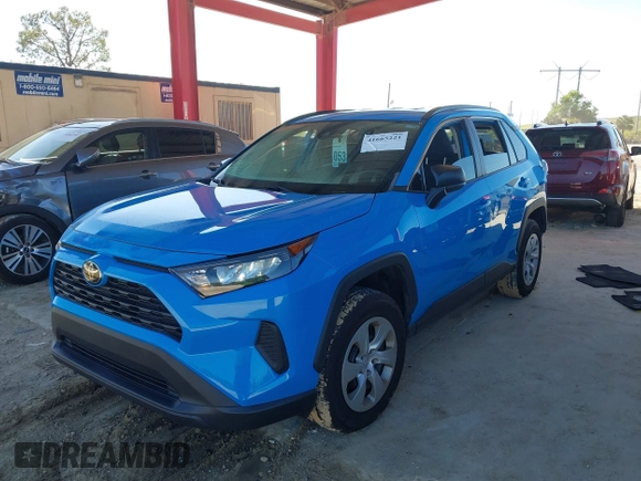 2020 Toyota RAV4 LE with VIN 2T3H1RFV4LC050232, listed as a IAAI auction lot 41665221 with 54,172 mi miles. Bid and sale history available at carsss.com. Image 17.