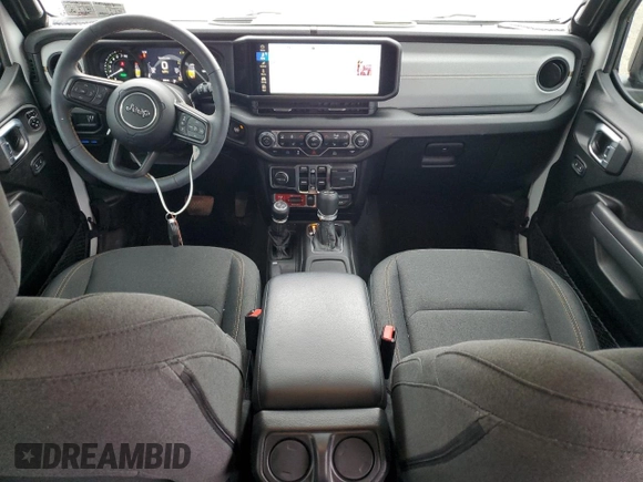 2024 Jeep Wrangler Sport S with VIN 1C4RJXN68RW283543, listed as a Copart auction lot 57752525 with 4,334 mi miles and Salvage title. Bid and sale history available at DreamBid. Image 8.