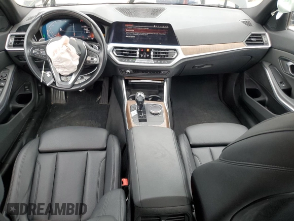 2019 BMW 3 Series 330i xDrive with VIN WBA5R7C5XKFH08171, listed as a Copart auction lot 57404905 with 45,340 mi miles and Salvage title. Bid and sale history available at DreamBid. Image 8.
