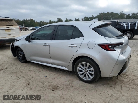 2023 Toyota Corolla Hatchback SE with VIN JTND4MBE8P3197848, listed as a Copart auction lot 75847874 with Not Provided miles and Salvage Title. Bid and sale history available at carsss.com. Image 2.