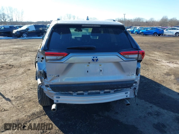 2023 Toyota RAV4 Hybrid LE with VIN JTMMWRFV6PD186024, listed as a IAAI auction lot 41417213 with 9,217 mi miles. Bid and sale history available at carsss.com. Image 16.