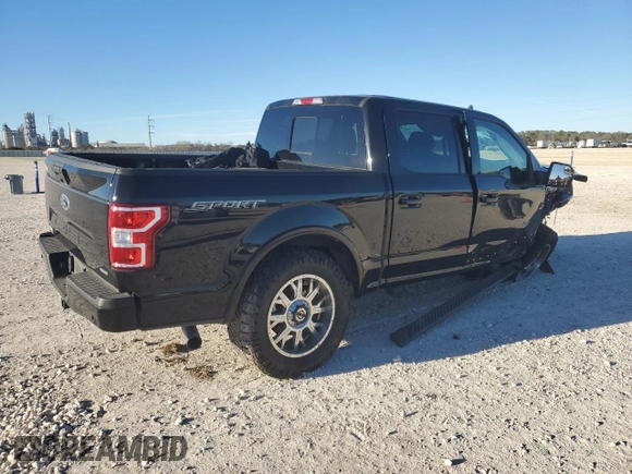 2020 Ford F-150 XL with VIN 1FTEW1CP8LKE04286, listed as a Copart auction lot 41620595 with 27,572 mi miles and Salvage Title. Bid and sale history available at carsss.com. Image 3.