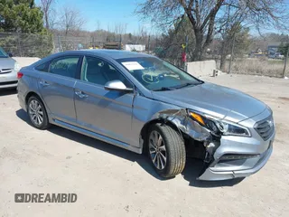 2016 Hyundai Sonata Sport with VIN 5NPE34AF7GH329539, listed as a IAAI auction lot 41961221 with 68,018 mi miles and . Bid and sale history available at carsss.com. Image 1.