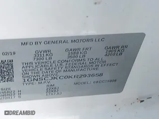 2019 Chevrolet Suburban Premier with VIN 1GNSCJKC0KR293658, listed as a IAAI auction lot 40563834 with 153,619 mi miles. Bid and sale history available at carsss.com. Image 9.