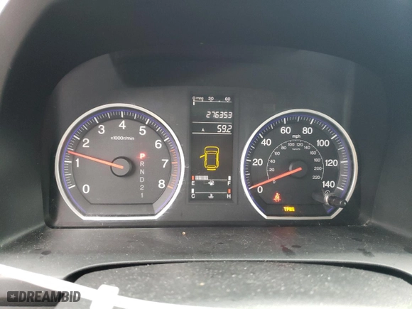 2008 Honda CR-V LX with VIN 5J6RE48368L802667, listed as a Copart auction lot 45535665 with 276,353 mi miles and Salvage Title. Bid and sale history available at carsss.com. Image 9.