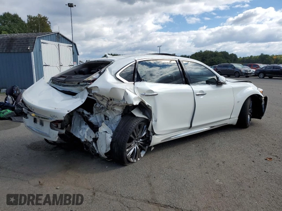 2017 Infiniti Q70 3.7 with VIN JN1BY1PR6HM210685, listed as a Copart auction lot 73644754 with Not provided miles and Salvage title. Bid and sale history available at DreamBid. Image 3.