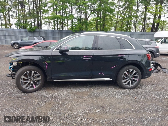 2021 Audi Q5 Premium Plus with VIN WA1BAAFY1M2017824, listed as a IAAI auction lot 42365397 with 71,914 mi miles and . Bid and sale history available at DreamBid. Image 14.