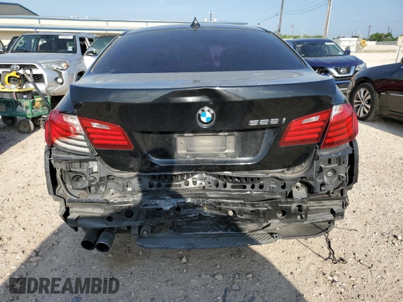 2015 BMW 5 Series 528i with VIN WBA5A5C58FD520212, listed as a Copart auction lot 55643525 with 156,948 mi miles and Salvage title. Bid and sale history available at DreamBid. Image 6.