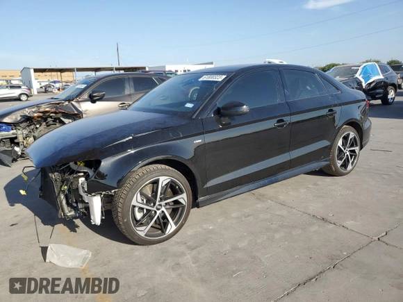 2020 Audi A3 Sedan S line Premium with VIN WAUBEGFF8LA098480, listed as a Copart auction lot 61800323 with 18,793 mi miles. Bid and sale history available at carsss.com. Image 1.