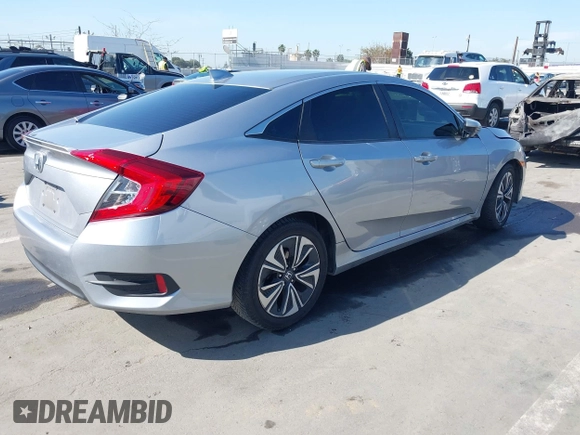 2017 Honda Civic Sedan EX-L with VIN 2HGFC1F76HH637432, listed as a IAAI auction lot 42007237 with 117,134 mi miles. Bid and sale history available at carsss.com. Image 4.