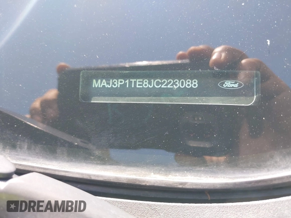 2018 Ford EcoSport SE z VIN MAJ3P1TE8JC223088, wystawiony jako IAAI lot #42340676 z przebiegiem 102 645 mil mil oraz . Historia ofert i sprzedaży dostępna na DreamBid. Obrazek 9.