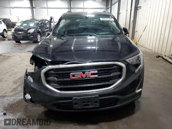 2018 GMC Terrain SLE with VIN 3GKALTEX3JL290777, listed as a Copart auction lot 46810135 with 52,437 mi miles and Salvage Title. Bid and sale history available at carsss.com. Image 5.