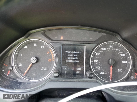 2011 Audi Q5 Premium Plus with VIN WA1LFAFP8BA025063, listed as a Copart auction lot 55087725 with 125,714 mi miles and Salvage title. Bid and sale history available at DreamBid. Image 9.