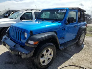 2021 Jeep Wrangler Sport with VIN 1C4GJXAG7MW858553, listed as a Copart auction lot 74095444 with Not Provided miles and Non Repairable. Bid and sale history available at DreamBid. Image 1.