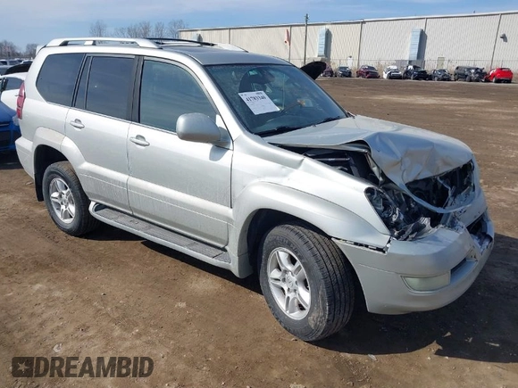 2005 Lexus GX 470 with VIN JTJBT20X250085307, listed as a IAAI auction lot 41783340 with 259,386 mi miles. Bid and sale history available at carsss.com. Image 1.