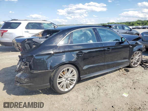 2017 Audi A3 Sedan Premium Plus with VIN WAUGUGFF4H1041189, listed as a Copart auction lot 70679594 with Not Provided miles and Salvage Title. Bid and sale history available at carsss.com. Image 3.