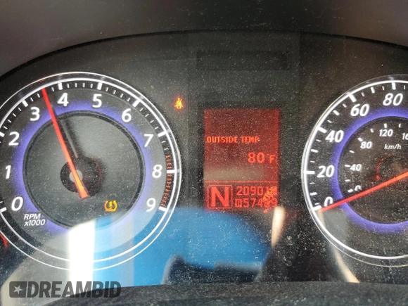 2007 Infiniti G35 G35x with VIN JNKBV61F97M823964, listed as a Copart auction lot 64600044 with 209,018 mi miles and Salvage Title. Bid and sale history available at DreamBid. Image 9.