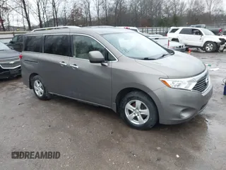 2014 Nissan Quest S with VIN JN8AE2KP0E9107133, listed as a IAAI auction lot 41561516 with 227,656 mi miles. Bid and sale history available at carsss.com. Image 1.