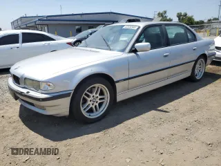 2001 BMW 7 Series 740iL with VIN WBAGH83461DP30331, listed as a Copart auction lot 62536945 with 121,724 mi miles and Clean title. Bid and sale history available at DreamBid. Image 1.