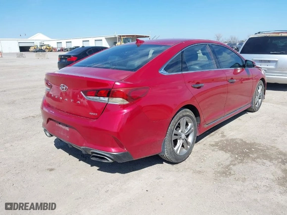 2019 Hyundai Sonata Sport with VIN 5NPE34AF4KH769601, listed as a IAAI auction lot 41674549 with 98,288 mi miles. Bid and sale history available at carsss.com. Image 4.