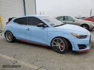 2019 Hyundai Veloster N with VIN KMHT36AH7KU002296, listed as a Copart auction lot 83427504 with 54,898 mi miles and Salvage Title. Bid and sale history available at carsss.com. Image 4.
