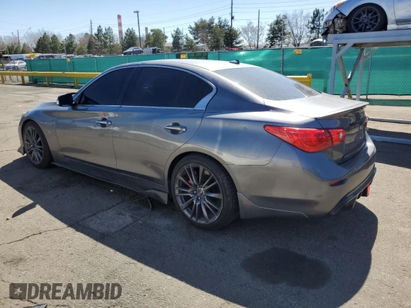 2016 Infiniti Q50 Premium with VIN JN1EV7AR8GM342377, listed as a Copart auction lot 50598545 with 91,556 mi miles and Salvage Title. Bid and sale history available at DreamBid. Image 2.