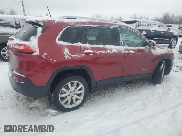 2017 Jeep Cherokee Limited with VIN 1C4PJLDS0HW578049, listed as a Copart auction lot 88270615 with 89,625 mi miles and Clean Title. Bid and sale history available at carsss.com. Image 3.