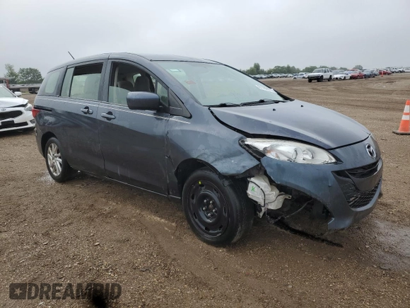 2012 Mazda 5 Sport with VIN JM1CW2BL3C0121849, listed as a Copart auction lot 61789675 with 144,379 mi miles and Salvage title. Bid and sale history available at DreamBid. Image 4.