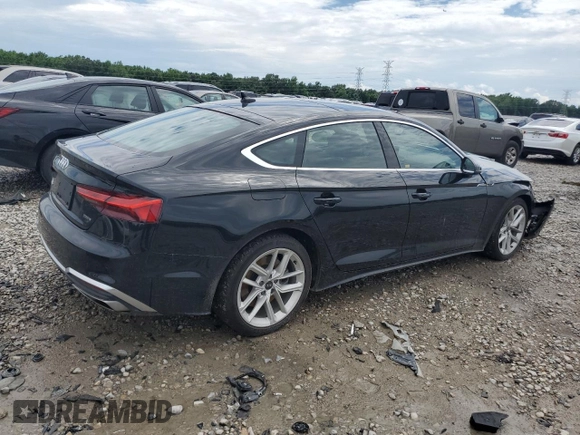 2023 Audi A5 Sportback S line Premium z VIN WAUDACF59PA061867, wystawiony jako Copart lot #56488854 z przebiegiem 22 437 mil mil oraz Szkoda całkowita • Salvage title. Historia ofert i sprzedaży dostępna na DreamBid. Obrazek 3.