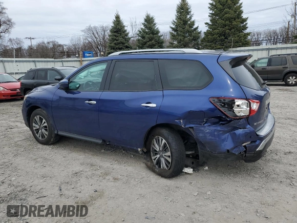 2017 Nissan Pathfinder SV with VIN 5N1DR2MM0HC612897, listed as a Copart auction lot 51281185 with 123,649 mi miles and Salvage Title. Bid and sale history available at carsss.com. Image 2.