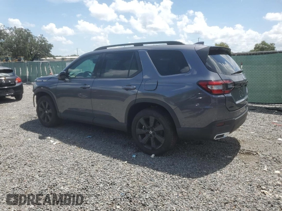 2025 Honda Pilot Black Edition with VIN 5FNYG1H9XSB009137, listed as a Copart auction lot 70259044 with 2,839 mi miles and Salvage Title. Bid and sale history available at carsss.com. Image 2.