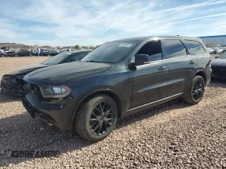 2016 Dodge Durango R/T with VIN 1C4SDHCT5GC502576, listed as a Copart auction lot 42553045 with 107,329 mi miles and Salvage Title. Bid and sale history available at DreamBid. Image 1.