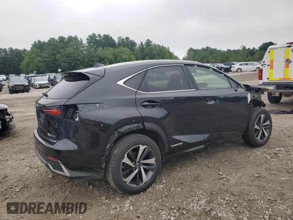 2021 Lexus NX 300h with VIN JTJGJRDZ8M2150521, listed as a Copart auction lot 62656295 with 62,746 mi miles and Salvage title. Bid and sale history available at DreamBid. Image 3.