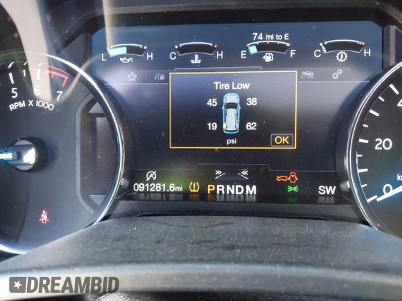 2019 Ford Expedition Max Limited with VIN 1FMJK1KTXKEA75351, listed as a IAAI auction lot 41620986 with 91,281 mi miles and . Bid and sale history available at DreamBid. Image 7.