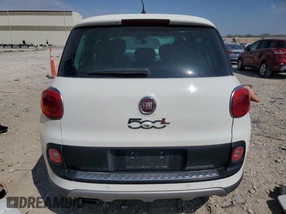 2014 FIAT 500L Trekking with VIN ZFBCFADH4EZ010067, listed as a Copart auction lot 51800935 with Not provided miles and Salvage title. Bid and sale history available at DreamBid. Image 6.