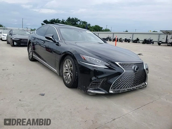 2018 Lexus LS 500 with VIN JTHB51FF9J5000688, listed as a Copart auction lot 58664355 with 106,208 mi miles and Salvage title. Bid and sale history available at DreamBid. Image 13.