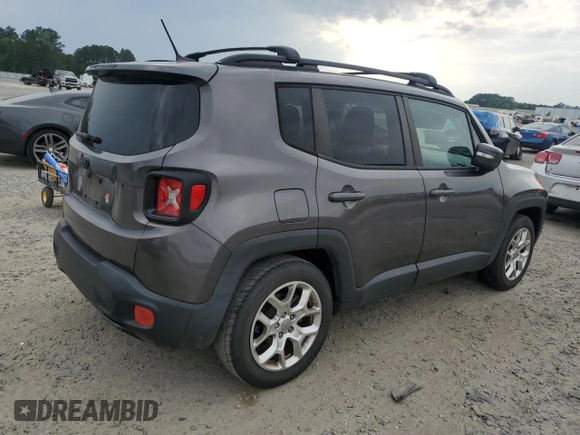 2017 Jeep Renegade Latitude with VIN ZACCJABB9HPF00162, listed as a Copart auction lot 54397465 with 169,661 mi miles and Clean Title. Bid and sale history available at carsss.com. Image 3.