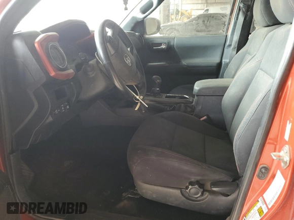 2017 Toyota Tacoma SR5 with VIN 3TMAZ5CN9HM046028, listed as a Copart auction lot 64113485 with 92,461 mi miles and Salvage title. Bid and sale history available at DreamBid. Image 7.