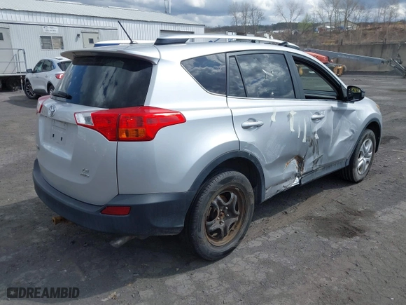 2014 Toyota RAV4 LE with VIN JTMBFREV7ED063628, listed as a IAAI auction lot 41931380 with 117,542 mi miles. Bid and sale history available at carsss.com. Image 4.