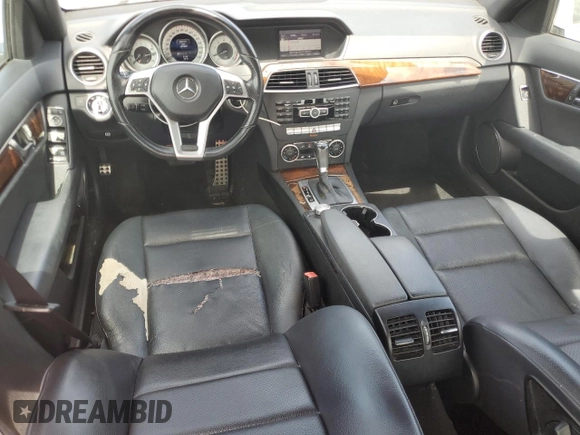 2014 Mercedes-Benz C 250 Sport with VIN WDDGF4HB2ER304272, listed as a Copart auction lot 59525555 with 149,846 mi miles and Salvage title. Bid and sale history available at DreamBid. Image 8.