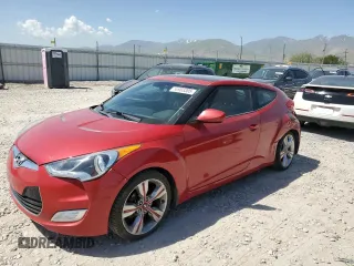 2013 Hyundai Veloster w/Red Int with VIN KMHTC6AD6DU092718, listed as a Copart auction lot 56983385 with 130,771 mi miles and Salvage title. Bid and sale history available at DreamBid. Image 1.