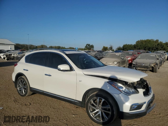 2017 Infiniti QX50 with VIN JN1BJ0RR3HM413402, listed as a Copart auction lot 73953474 with 101,230 mi miles and Salvage Title. Bid and sale history available at carsss.com. Image 4.