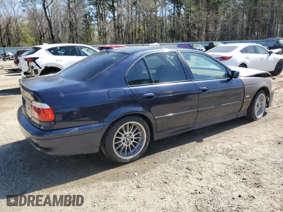 2001 BMW 5 Series 540i with VIN WBADN63481GM72490, listed as a Copart auction lot 48681505 with Not provided miles and Salvage title. Bid and sale history available at DreamBid. Image 3.