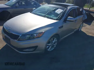 2013 Kia Optima EX with VIN 5XXGN4A7XDG199887, listed as a IAAI auction lot 41993160 with 235,603 mi miles and . Bid and sale history available at carsss.com. Image 2.