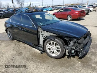 2019 Infiniti Q50 3.0t LUXE with VIN JN1EV7AP4KM543314, listed as a Copart auction lot 49647465 with 63,189 mi miles and Salvage Title. Bid and sale history available at carsss.com. Image 4.