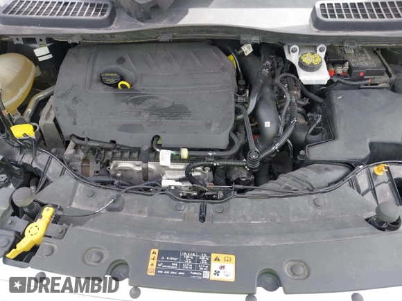 2017 Ford Escape SE with VIN 1FMCU0GD3HUC91104, listed as a IAAI auction lot 42142522 with 107,147 mi miles. Bid and sale history available at carsss.com. Image 10.