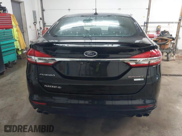 2017 Ford Fusion Sport with VIN 3FA6P0VP4HR154238, listed as a IAAI auction lot 41609483 with 94,508 mi miles. Bid and sale history available at carsss.com. Image 17.