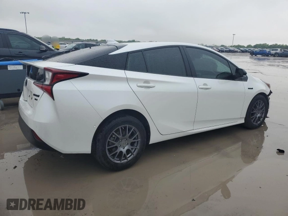 2021 Toyota Prius L Eco with VIN JTDKAMFU6M3127427, listed as a Copart auction lot 51843995 with 42,278 mi miles and Salvage Title. Bid and sale history available at carsss.com. Image 3.