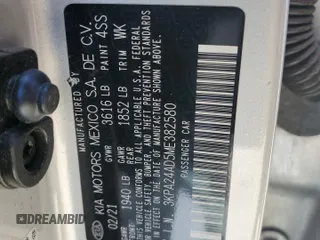 2021 Kia Rio S with VIN 3KPA24AD5ME382580, listed as a Copart auction lot 56931054 with 63,445 mi miles and Salvage Title. Bid and sale history available at carsss.com. Image 15.