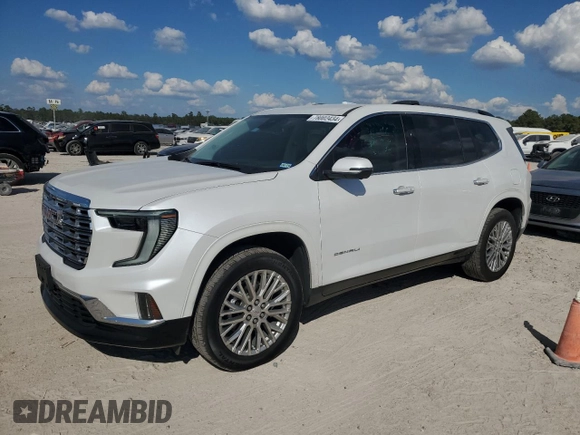 2024 GMC Acadia AWD Denali z VIN 1GKENRKS5RJ181571, wystawiony jako Copart lot #78002434 z przebiegiem 3423 mil mil oraz Szkoda całkowita • Salvage title. Historia ofert i sprzedaży dostępna na DreamBid. Obrazek 1.